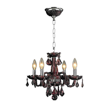 Lustre Isabelle Lumiere en Chrome et Cristal