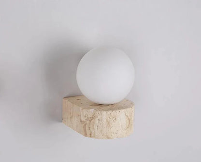 Élodie Luna Applique murale LED globe en marbre