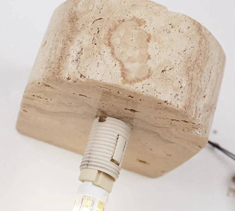 Élodie Luna Applique murale LED globe en marbre