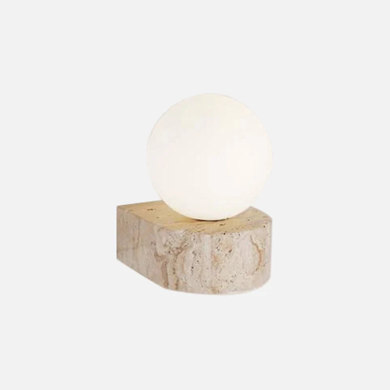 Élodie Luna Applique murale LED globe en marbre
