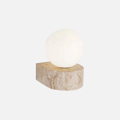Élodie Luna Applique murale LED globe en marbre