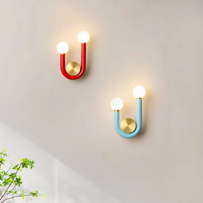 Élise Luna U-Shaped Wall Lamp Modern Color LED Sconce Light