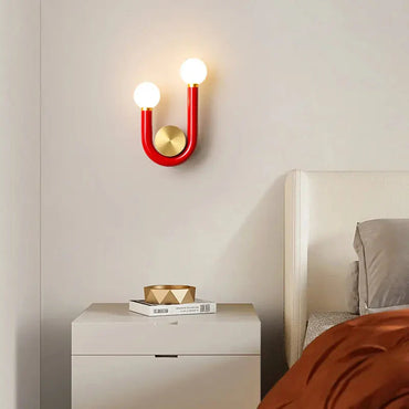 Élise Luna U-Shaped Wall Lamp Modern Color LED Sconce Light