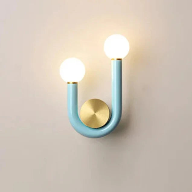 Élise Luna U-Shaped Wall Lamp Modern Color LED Sconce Light