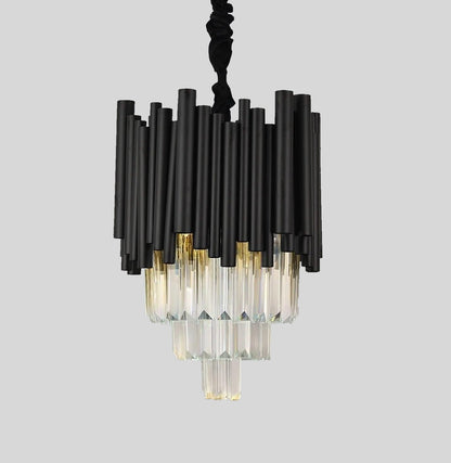 Elodie Crystalline Noir Pendant
