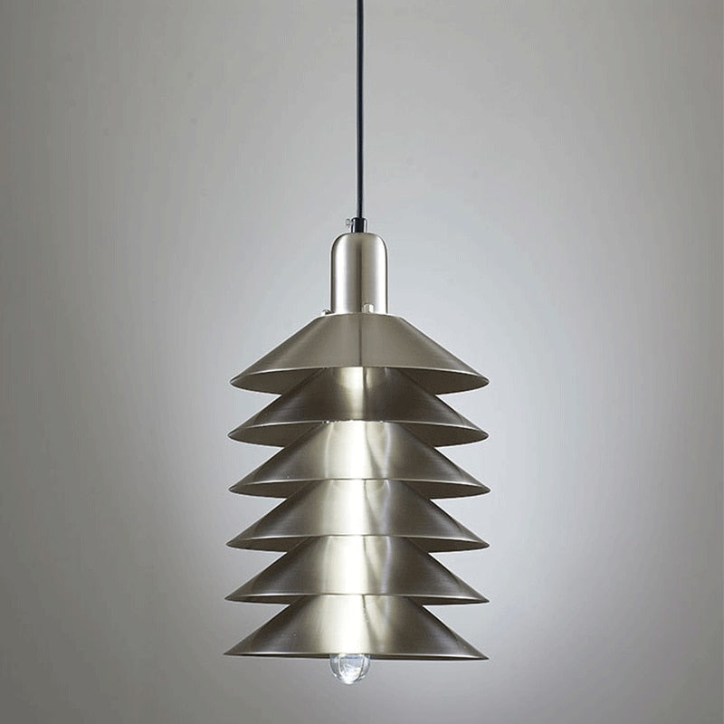 Sophie Accordion Metal LED Pendant Light Modern Layered Wall Ceiling Fixture