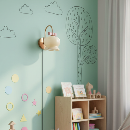 Applique murale à brancher Chloé Bell avec nœud décoratif