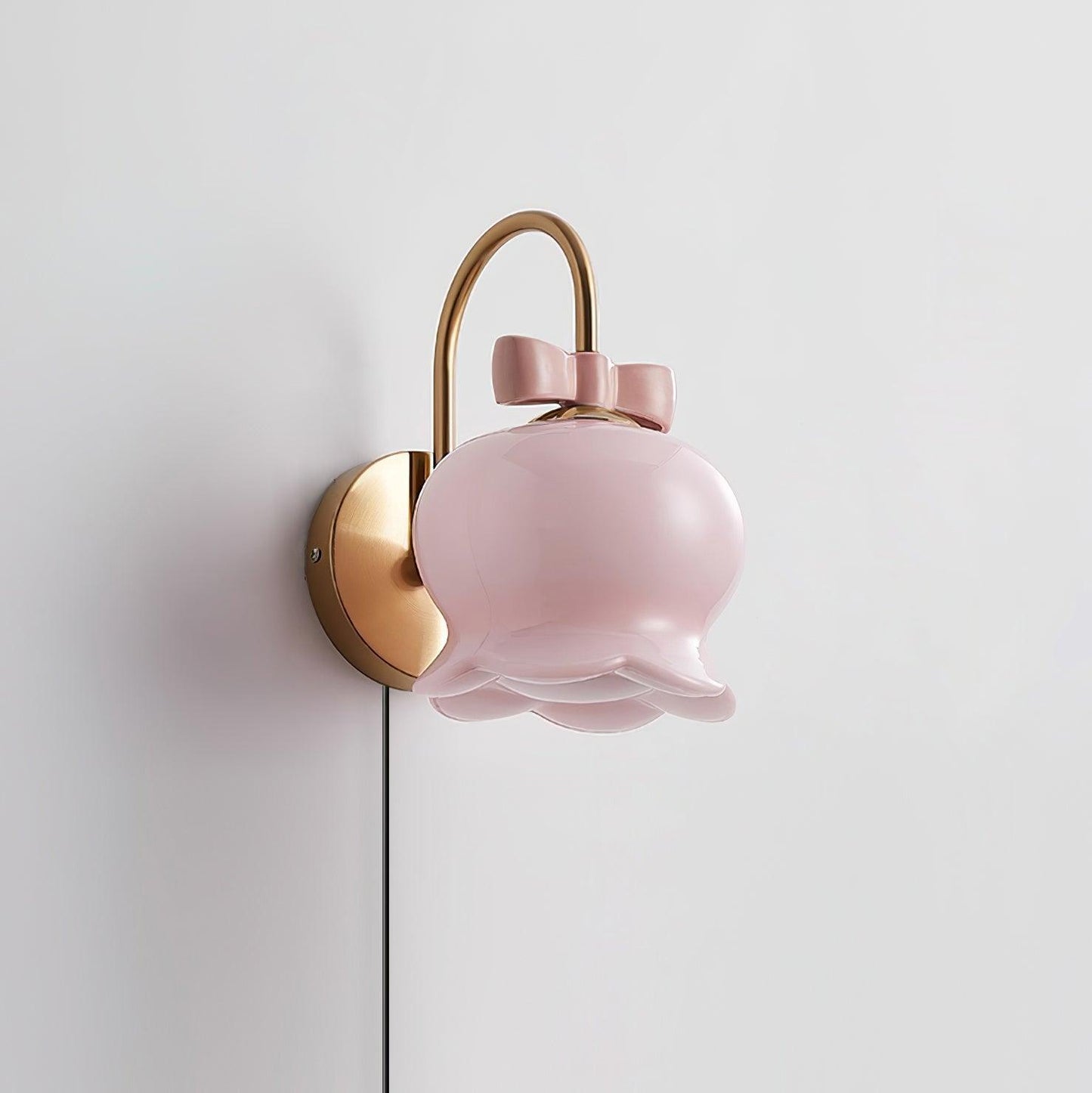 Applique murale à brancher Chloé Bell avec nœud décoratif