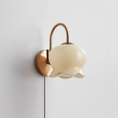 Applique murale à brancher Chloé Bell avec nœud décoratif