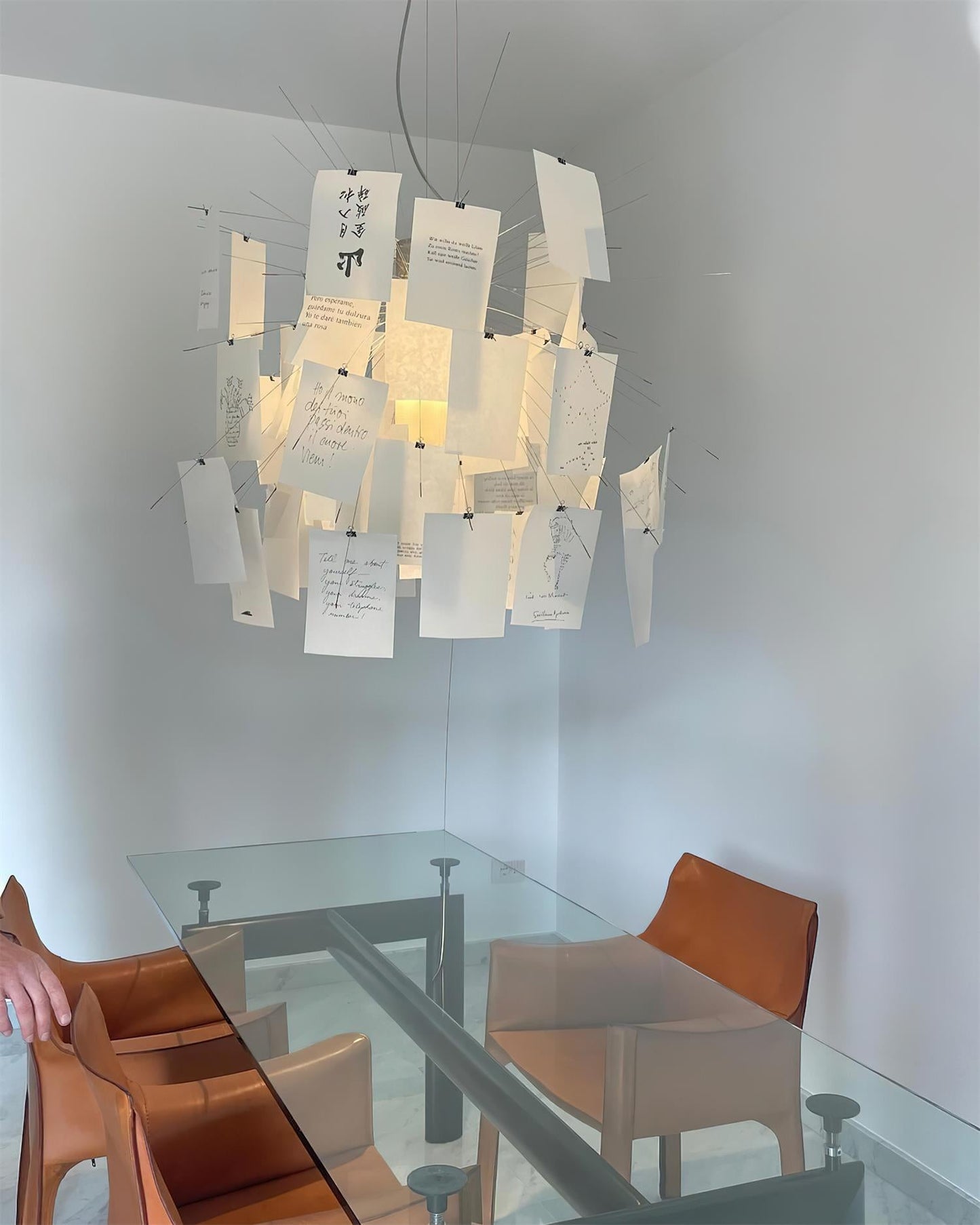 Élise Paper Art Plug-In Hanging Chandelier