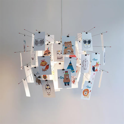 Élise Paper Art Plug-In Hanging Chandelier