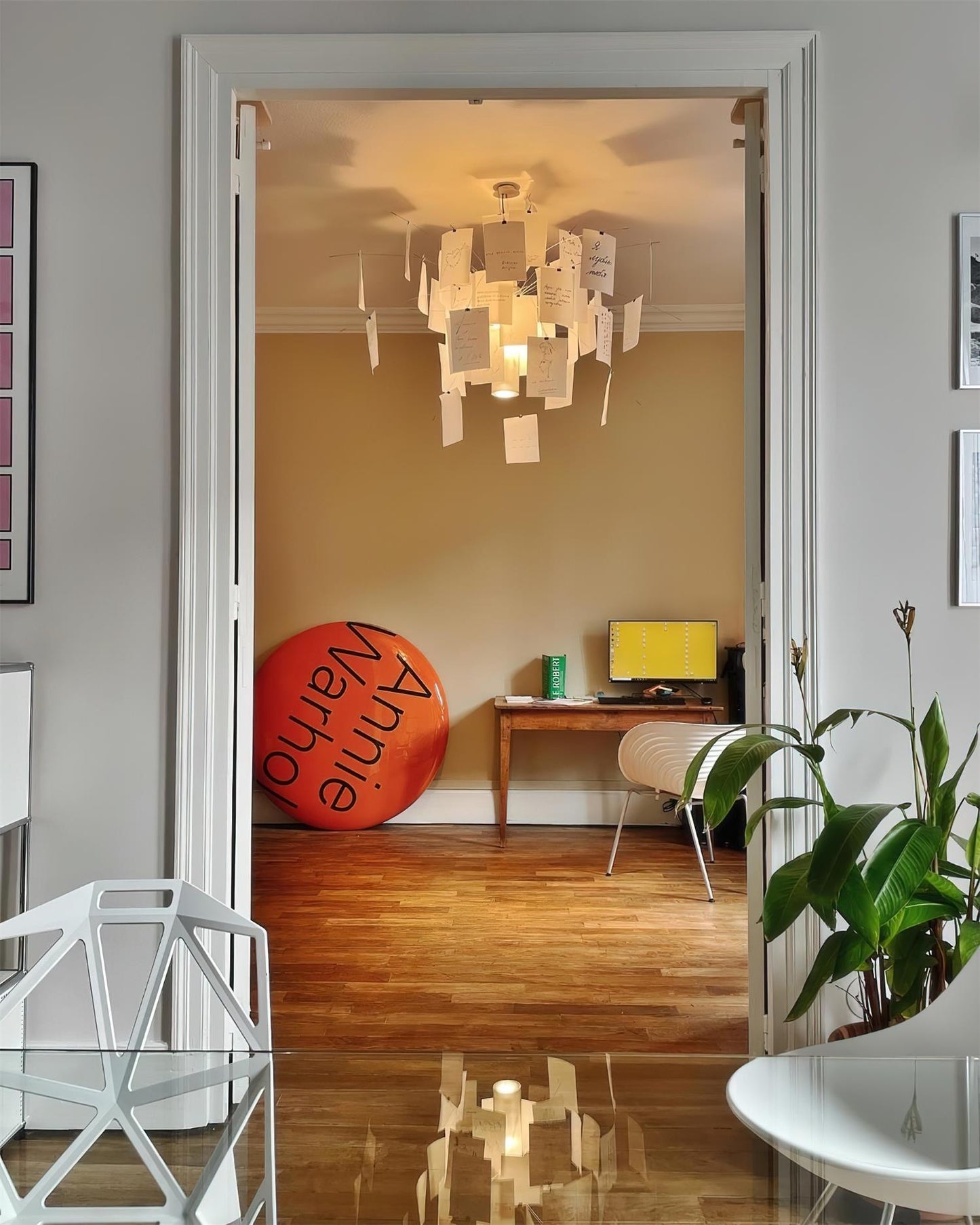 Élise Paper Art Plug-In Hanging Chandelier