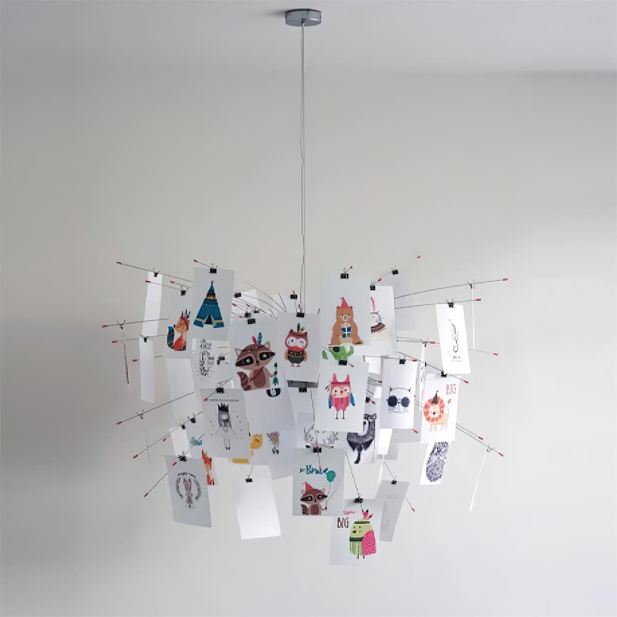 Élise Paper Art Plug-In Hanging Chandelier