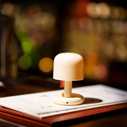 Élise Mini Mushroom Cordless Table Lamp Warm LED Night Light