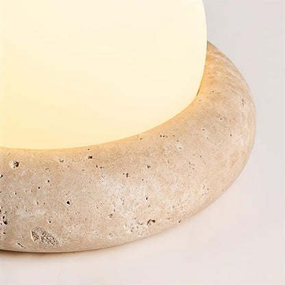 Lampe de table LED Noémie Mini Stone avec abat-jour en acrylique dépoli