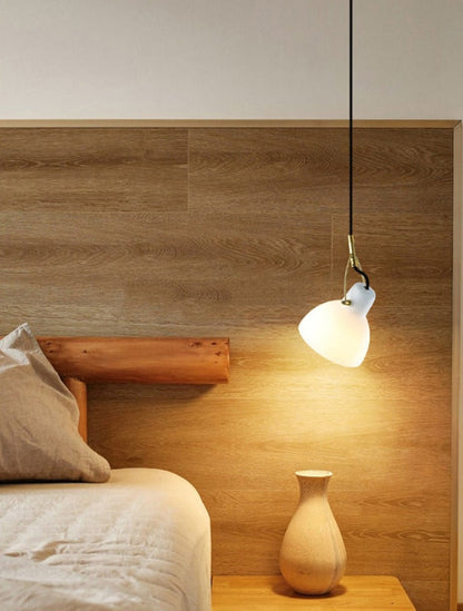 Sophie Misty – Suspension LED moderne en verre avec plafonnier dépoli