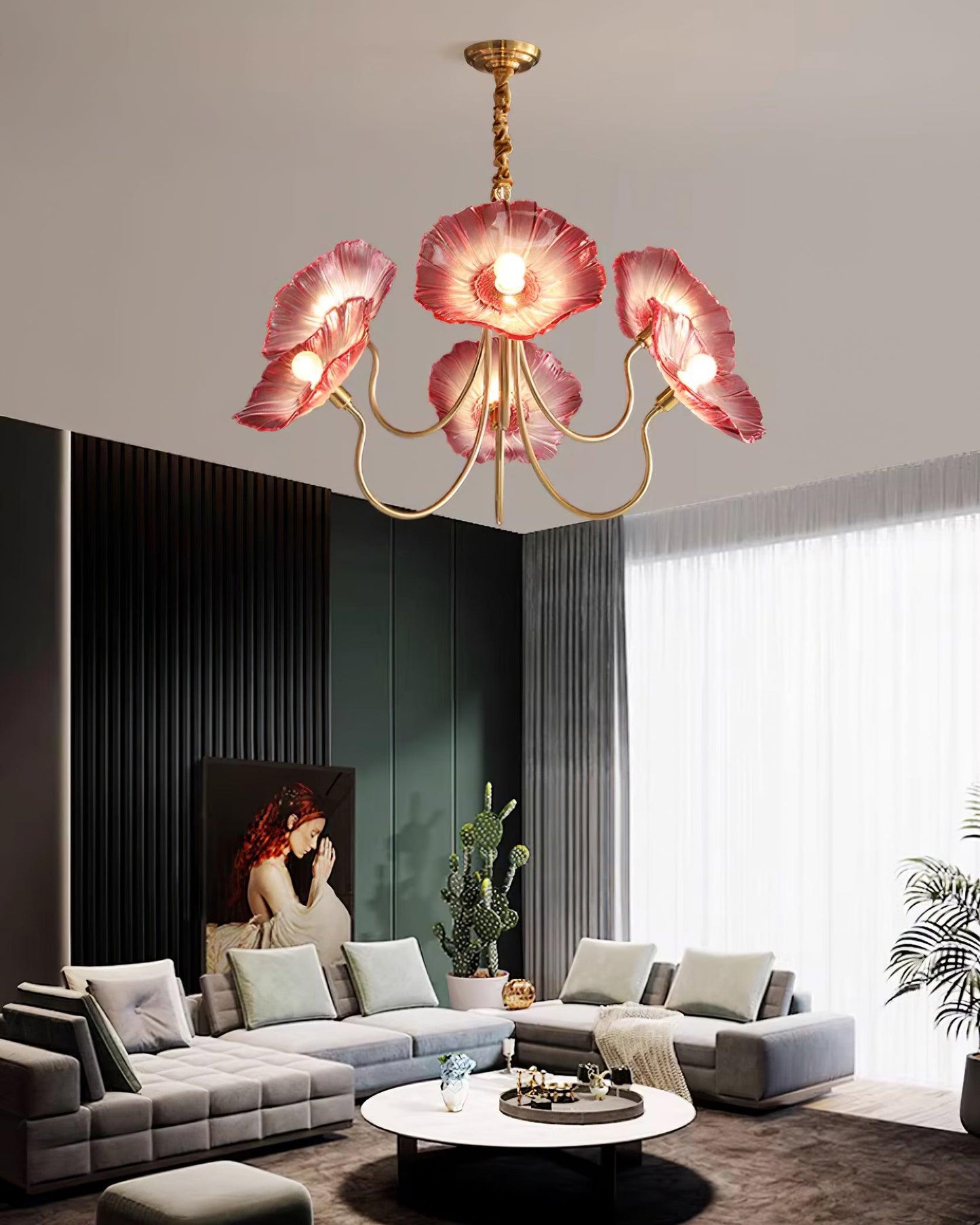 Ariane Leaf Chandelier