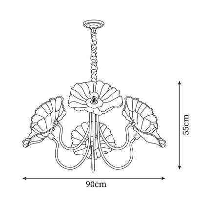 Ariane Leaf Chandelier