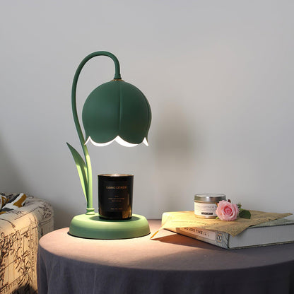 Lampe chauffe-bougie Elodie Lily avec halogène chauffant