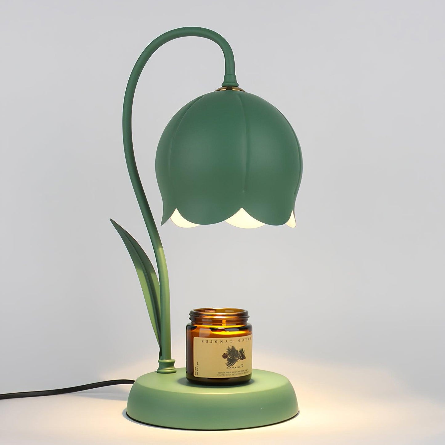 Lampe chauffe-bougie Elodie Lily avec halogène chauffant