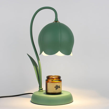 Lampe chauffe-bougie Elodie Lily avec halogène chauffant