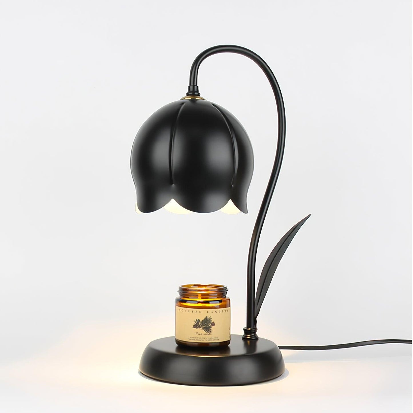 Lampe chauffe-bougie Elodie Lily avec halogène chauffant
