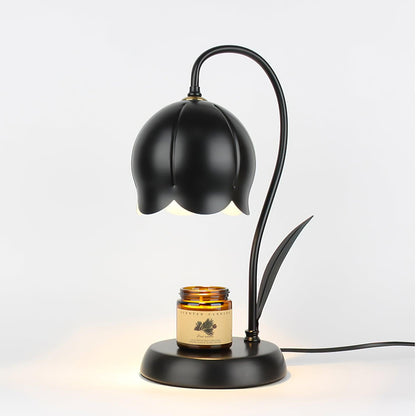 Lampe chauffe-bougie Elodie Lily avec halogène chauffant