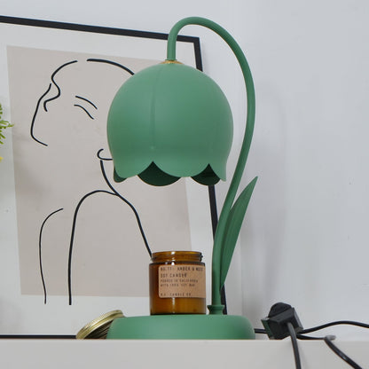 Lampe chauffe-bougie Elodie Lily avec halogène chauffant