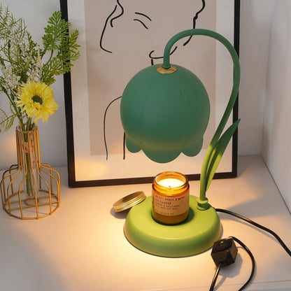 Lampe chauffe-bougie Elodie Lily avec halogène chauffant