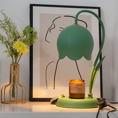 Lampe chauffe-bougie Elodie Lily avec halogène chauffant