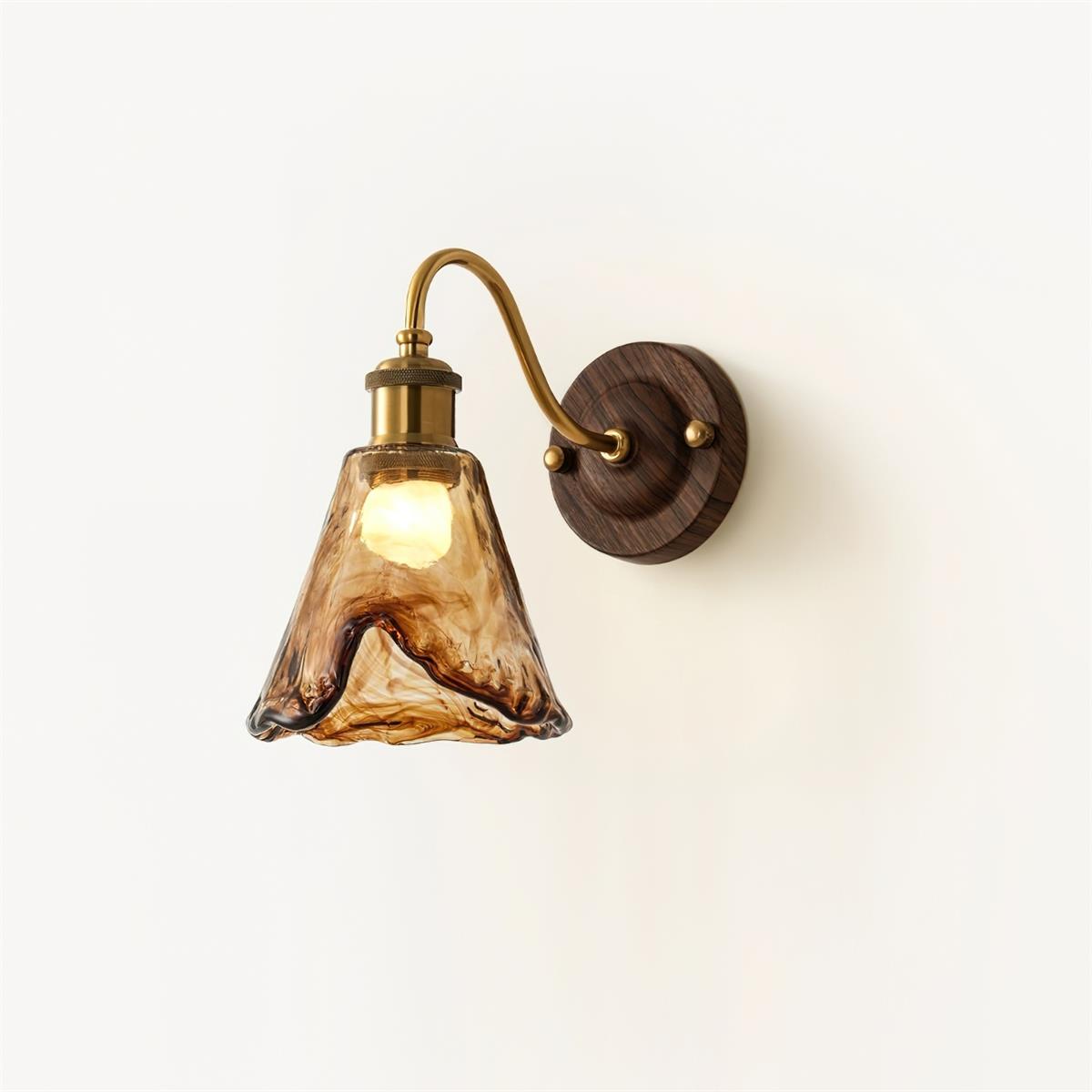 Élodie Nalia Applique Murale en Métal et Verre