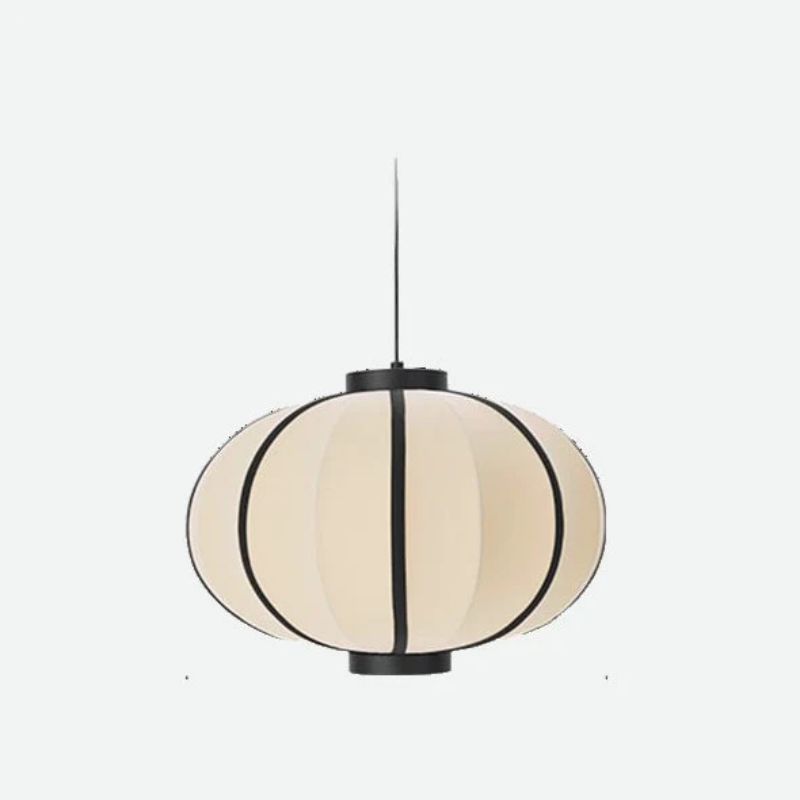 Amélie Minimal Textile Metal Pendant Light Modern Soft Glow Fixture Design