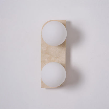 Neptune Travertine Wall Lamp