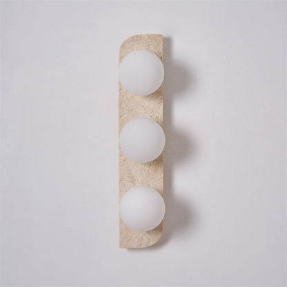 Neptune Travertine Wall Lamp