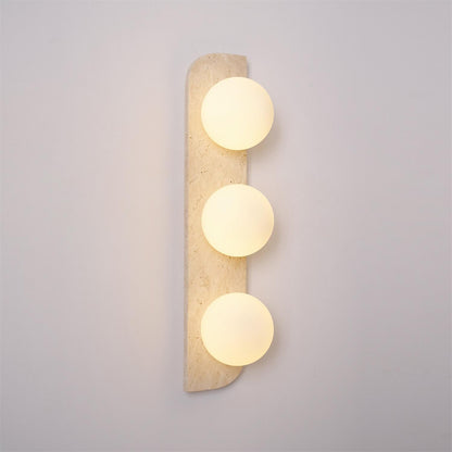 Neptune Travertine Wall Lamp