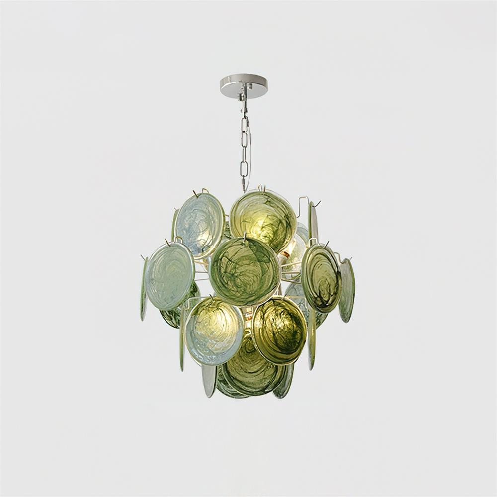 Léonie Neuvy Iridescent Glass Chandelier