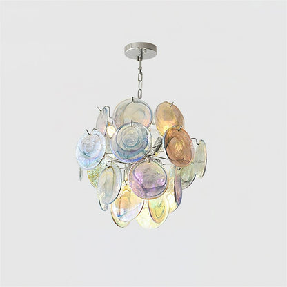 Léonie Neuvy Iridescent Glass Chandelier