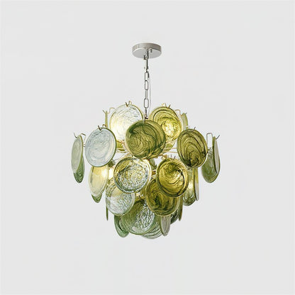 Léonie Neuvy Iridescent Glass Chandelier