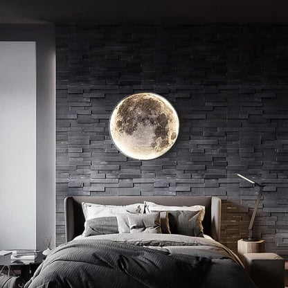 Solène Moon LED Wall Lamp with Modern Circular Design