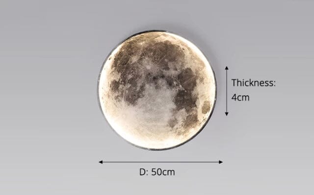 Solène Moon LED Wall Lamp with Modern Circular Design