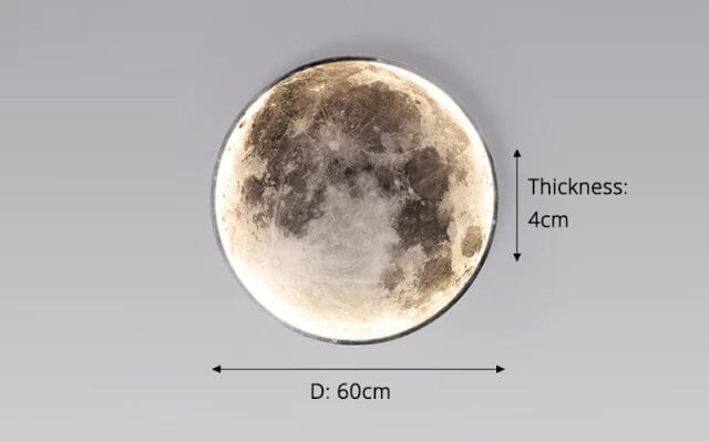 Solène Moon LED Wall Lamp with Modern Circular Design