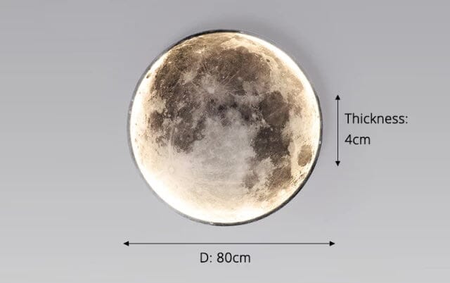 Solène Moon LED Wall Lamp with Modern Circular Design