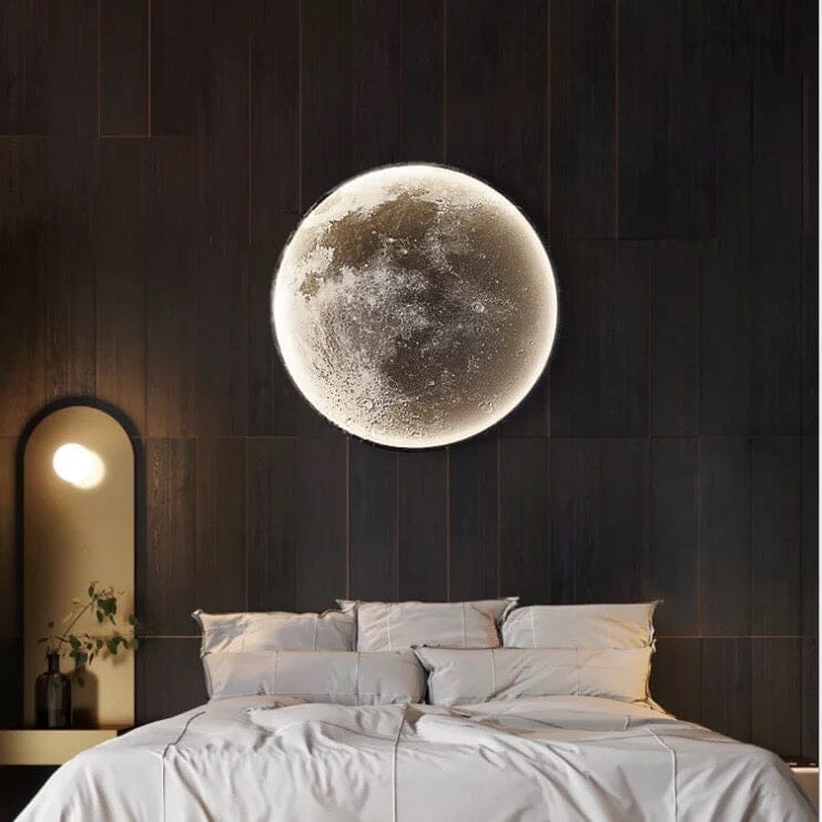 Solène Moon LED Wall Lamp with Modern Circular Design