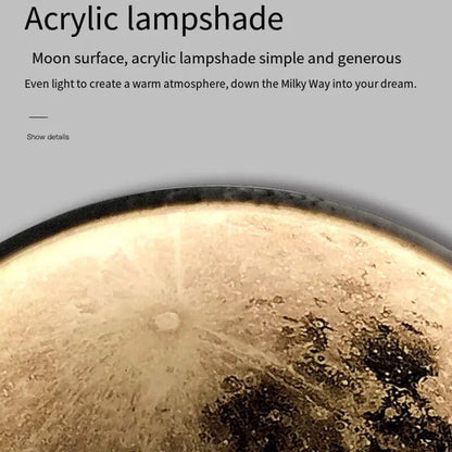 Solène Moon LED Wall Lamp with Modern Circular Design