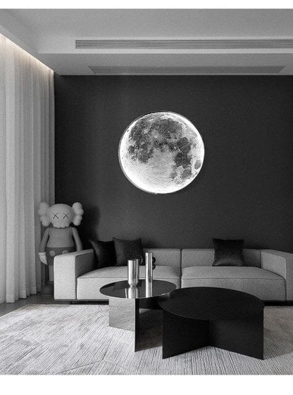 Solène Moon LED Wall Lamp with Modern Circular Design