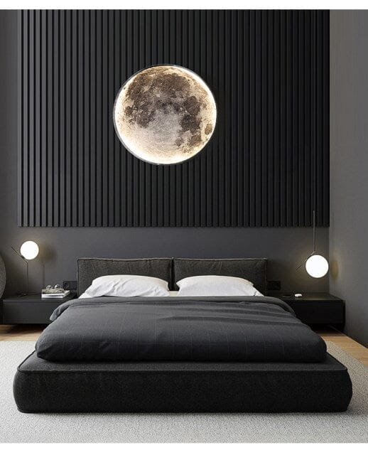 Solène Moon LED Wall Lamp with Modern Circular Design