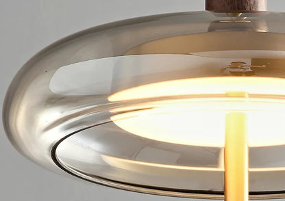 Sophie Nimbus Suspension en verre avec accent cuivré pour plafond