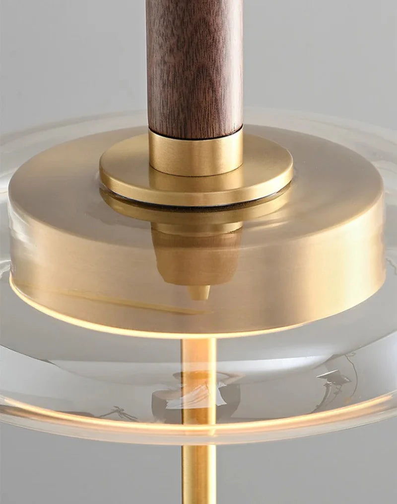 Sophie Nimbus Suspension en verre avec accent cuivré pour plafond