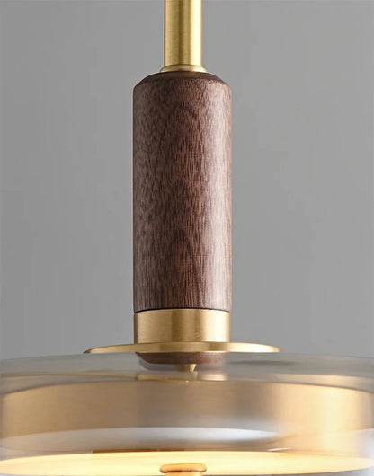 Sophie Nimbus Suspension en verre avec accent cuivré pour plafond
