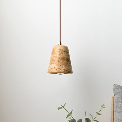 Isabelle Ora Stone Cone LED Pendant Lamp